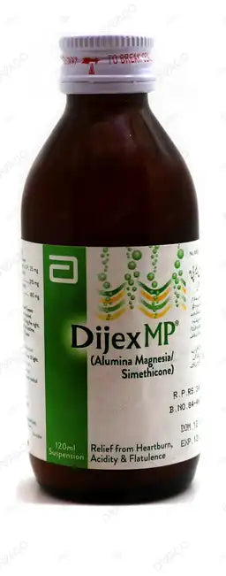 Dijex Mp Carminative Suspension 120Ml