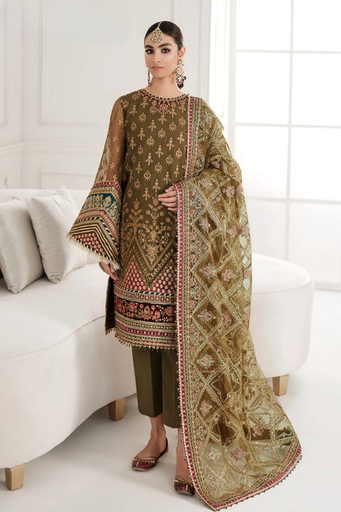 Chiffon Embroidered Sequence Luxury Unstitched 3pc✓