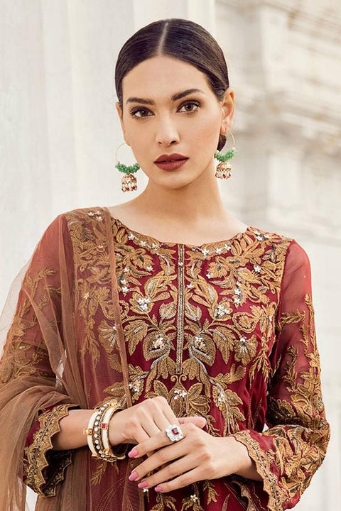 IZNIK Chiffon Embroidered Sequence Unstitced 3pc