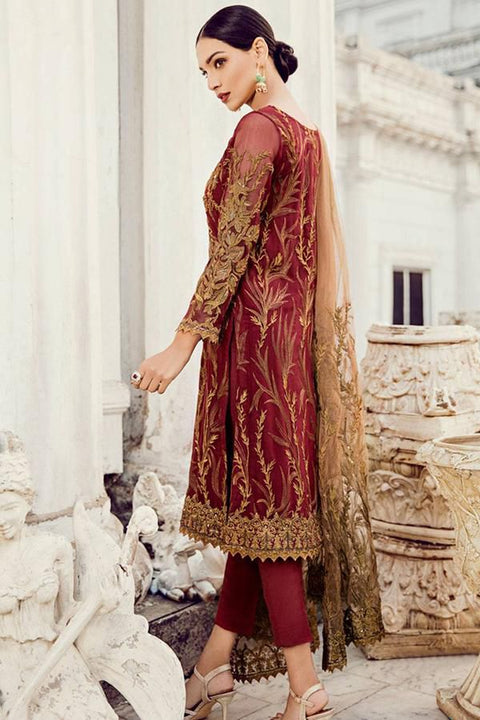 IZNIK Chiffon Embroidered Sequence Unstitced 3pc