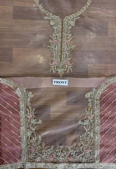 SARA ROHAIL organza embroidered sequence unstitched 3pc