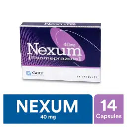 Nexum Capsules 40Mg-Essomeprazole (1 Strip = 7 Capsules)